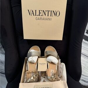Valentino Garavani Women's Gold Espadrilles
